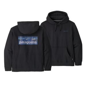 Patagonia P-6 Logo Uprisal Hoodie Black XS Unisex Gorpcore Streetwear Recycled